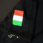 Italian flag print on sleeve