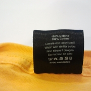 Etichetta in raso nero 50x40 mm
