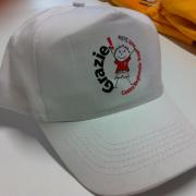 2 color printing on white cap