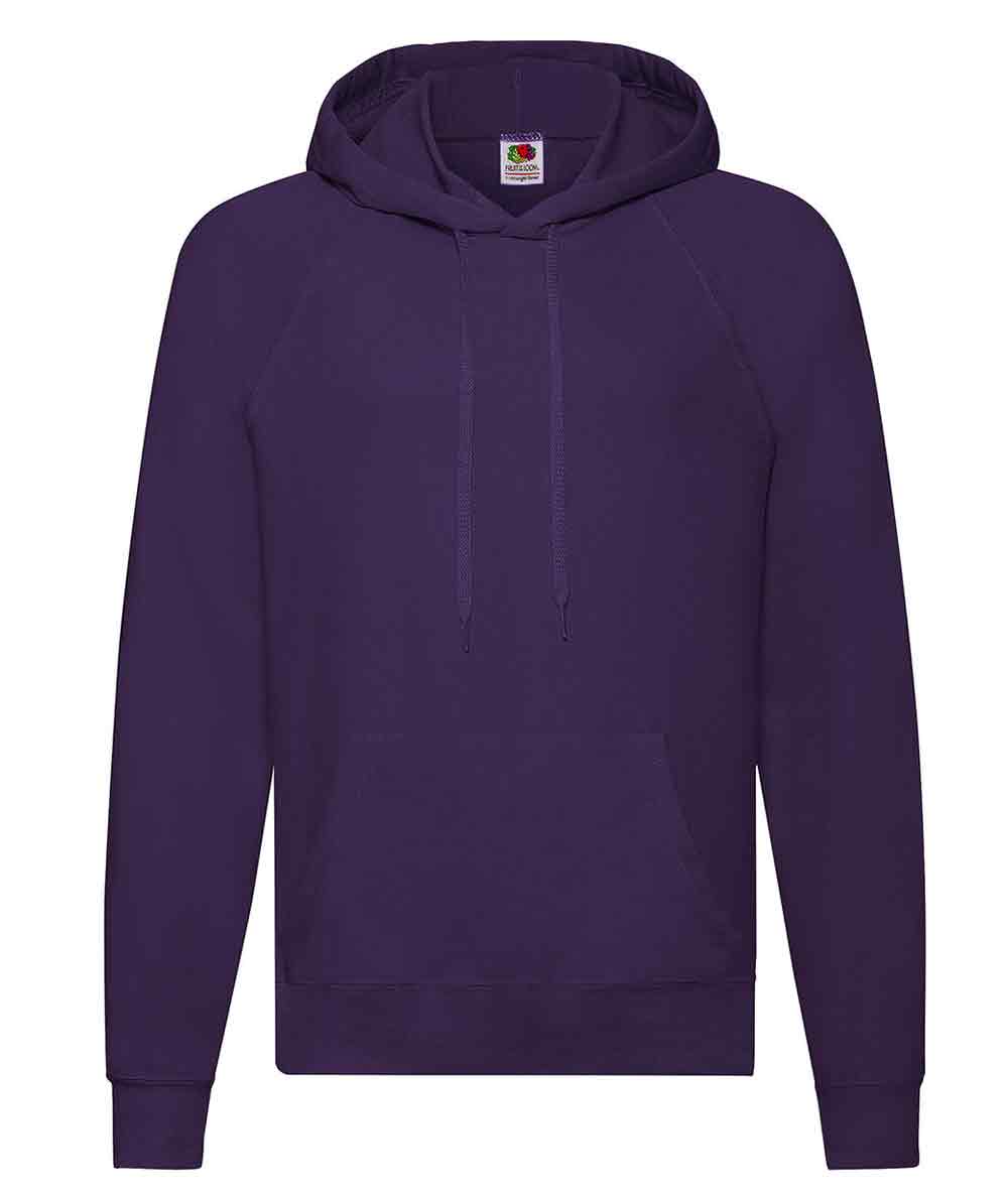 Felpa Leggera Con Cappuccio Fruit Of The Loom - Morbida E Non Spazzolata - Ideale Per Mezza Stagione
