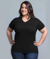 CURVSPICO T-shirt Over Size donna V-neck