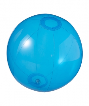 IT2216 Pallone da spiaggia trasparente Ibiza blu