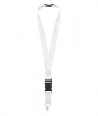 10213000 Lanyard con fibbia staccabile Yogi bianco