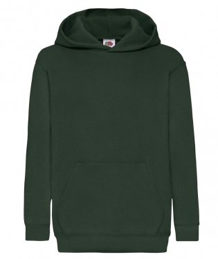 Felpa Con Cappuccio E Zip Aperta Fruit Of The Loom Bambino (14-15 Anni) Azzurro