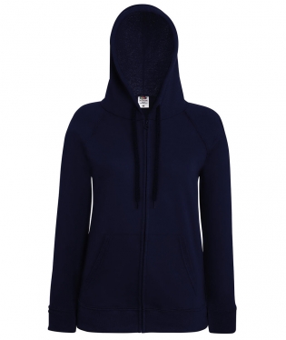 FELPA con Zip Intera GIACCA LEGGERA FRUIT OF THE LOOM UOMO Cotone 14 colori