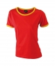 JN018 Ladies' Flag-T red-gold-yellow