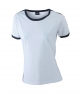 JN018 Ladies' Flag-T white-navy