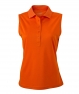 JN575 Ladies' Active Polo Sleeveless dark orange