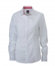 JN618 Ladies' Plain Shirt  white red