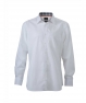 JN619 Men's Plain Shirt  white-black