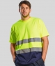 OS173 T-shirt Hi-Vis bicolore girocollo manica corta