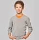 K9109 Pullover bambino con collo a V