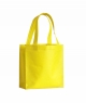 15142PEC Mini Shopper termosaldato, manici corti e soffietto giallo